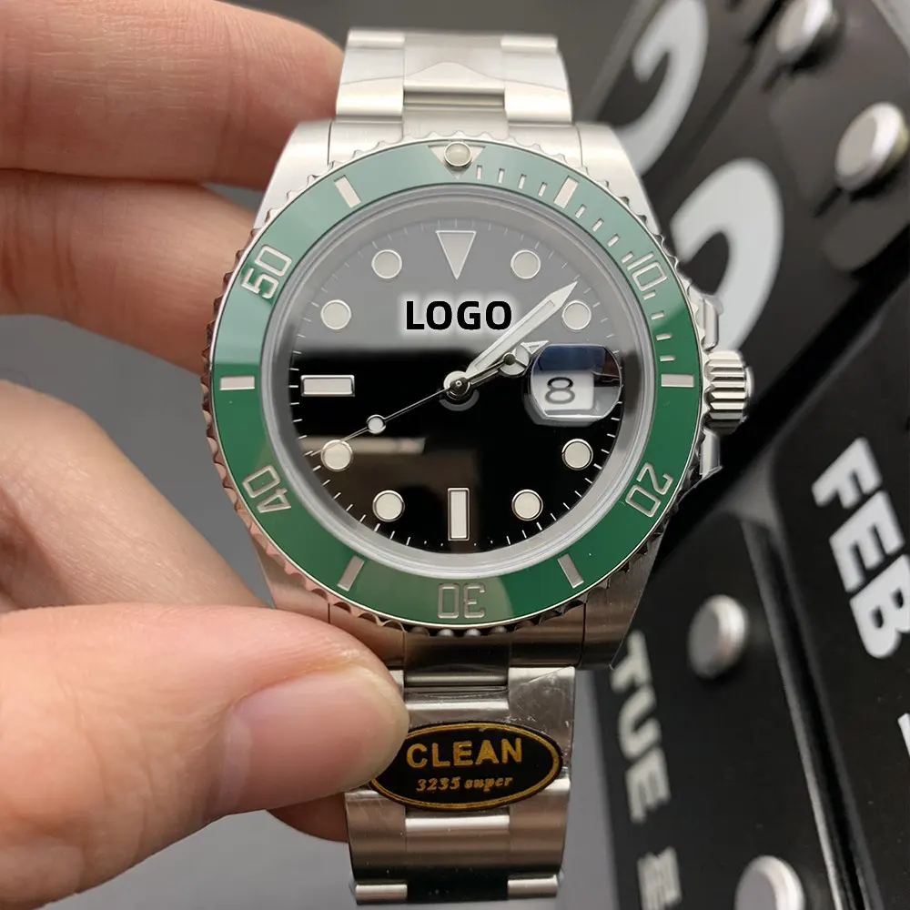 Luxe Mechanische Horloges Van Topkwaliteit 41Mm Mannen Keramische Woordcirkel Schone Fabriek 3285 Beweging Duiken Lichtgevend.
