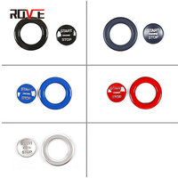 Interrupteur démarrage bouton d'arrêt bouton de couverture autocollants revêtement d'habillage couleur divers accessoires intérieurs de voiture adaptés pour Land Rover