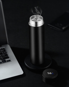 Custom Printed Logo Handheld Stainless Steel Insulated <b>Hot</b>-water Bottle Eco-friendly Led Lid Sports For Innovative Giveaways - Product Image 6