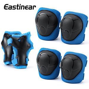 Eastinear – genouillères et coudières, équipement de protection pour le patinage à roulettes, matériau composite respirant, unisexe, ajustement universel - Product Image 2