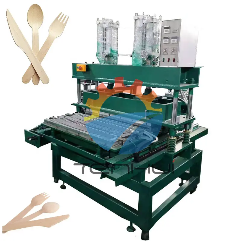 Disposable Wood Cultery Making Machine Production Line Wooden Spoon Fork Knife Processing Equipment