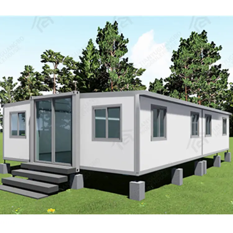 Kit préfabriqué Malaisie 1 2 3 4 5 6 chambres à coucher pliable extensible modulaire conteneur d'expédition bureau maison maison