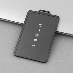 เคสใส่กุญแจรีโมทรถยนต์สำหรับ Tesla <span class=keywords><strong>Model</strong></span> 3 <span class=keywords><strong>Y</strong></span> S X Cybertrunk พร้อมช่องใส่การ์ดกุญแจ ป้องกันรอยขีดข่วน อุปกรณ์เสริม - Product Image 6