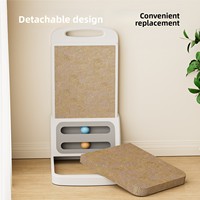 Plaque à gratter pour chat détachable en forme de L, résistante à l'usure et anti-déchirure, jouets pour chat, balles à gratter amovibles pour chat