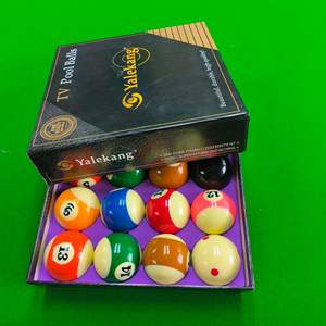 Juego de 16 bolas de billar americanas de resina Yalekang 8A para mesa de billar - Product Image 3