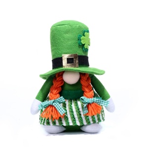 Muñecos de Gnomo para Fiestas, Gnomo Irlandés con Trébol, Gnomo Escandinavo, Gnomo Verde de Navidad, Gnomo Nórdico, Muñeco de San Patricio, Muñeco de Rodolfo - Product Image 3