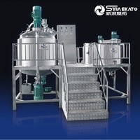 Émulsifiant sous vide Sina Ekato haute productivité 600 kg/jour pour la fabrication de produits chimiques et cosmétiques, machine de mélange de crèmes