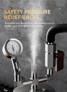 Mousseur à lait électrique et à gaz double usage en acier inoxydable 450 ml + 600 ml, double capacité, pour hôtel, voiture, bureau, extérieur et maison - Product Image 5