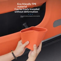 Poubelle de porte de voiture en TPE, multifonctionnelle, séparation sec/humide, anti-poussière, étanche, anti-fuite, boîte de rangement écologique