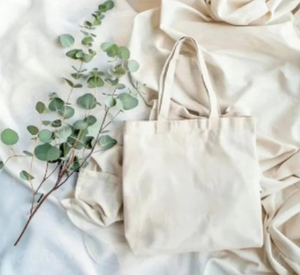 Large Custom Printed Logo White Cotton Canvas Tote <b>Bag</b> with Pocket and Zipper Eco-Friendly and Recyclable for Daily Use <b>Gift</b> - Product Image 2