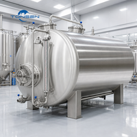 Réservoir de stockage de bière horizontale à double enveloppe Tonsen 500L, empilable, Brite Tank BBT 380V/230V/400V/415V, garantie 3 ans