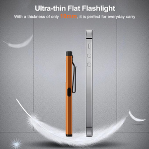 <span class=keywords><strong>ไฟฉาย</strong></span>พกพา XINSITE แบบชาร์จซ้ำได้ IP44 กันน้ำ 500lm ดีไซน์บางเฉียบ แสงขาว/น้ำเงิน/แดง พร้อมไฟเตือนและคลิปหนีบปากกา ให้ลำแสงแบบกระจาย - Product Image 5