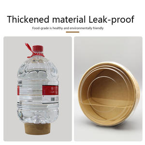 Taza y tazón de papel desechable, <span class=keywords><strong>impresora</strong></span> <span class=keywords><strong>para</strong></span> llevar ensalada, Bol de pla kraft, caja de pulpa de fibra de bambú, Bol de papel con tapa - Product Image 5