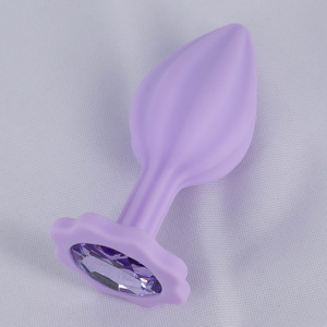 Nouveau produit : Plug anal en silicone en forme de fleur de prunier violette, jouet sexuel pour adultes - Product Image 6