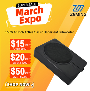 Popular venta 10 pulgadas debajo del asiento Subwoofer Delgado activo para sistema de audio del coche Subwoofer debajo del asiento - Product Image 1