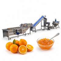 Automatische fruitjam productielijn met kook- en vulsysteem, roestvrijstalen voedselverwerkingsapparatuur