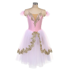 Vestido de Ballet Profesional para Adultos, Falda Esponjosa Color Rosa Jade, Tutú de Ballet para Mujer - Product Image 2