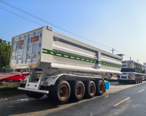 Hydraulische 4 Achsen 5 Achsen 45cbm U-Form 70 80 Tonnen Kipper LKW Sattel auflieger Kipper Sattel auflieger - Product Image 6