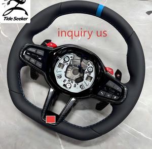 <span class=keywords><strong>Volante</strong></span> Deportivo de Cuero Liso de Alta Calidad para <span class=keywords><strong>BMW</strong></span> Serie G, M3 G80, M4 G82, M5 CS - Product Image 6
