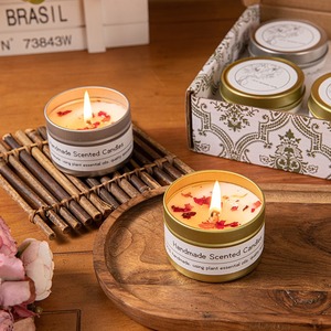 Coffret cadeau de mariage personnalisé Bougies parfumées en cire de soja sans fumée Bougie parfumée en métal pour boîte de conserve de luxe - Product Image 4