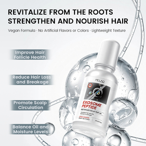 Sérum capillaire épaississant aux exosomes et peptides d'extraits végétaux HALAL, roll-on, soin ciblé du cuir chevelu, renforce les racines des cheveux, sérum à la biotine. - Product Image 3