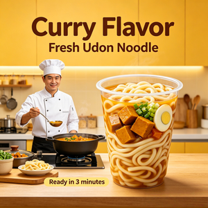 Nouilles Udon au <span class=keywords><strong>Curry</strong></span> Fraîches en Gros d'Usine, Nouilles Japonaises Fraîches Moelleuses et Tendres, Approvisionnement en Vrac pour l'Exportation - Product Image 3