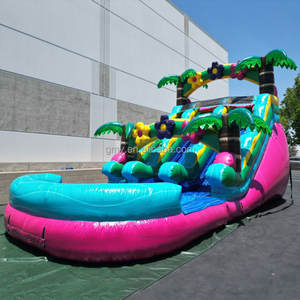 GMY Inflatables - <span class=keywords><strong>Location</strong></span> de structures gonflables - Toboggan aquatique gonflable aux couleurs vives avec <span class=keywords><strong>piscine</strong></span> pour enfants - Product Image 2