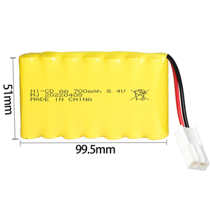 Pilas recargables <span class=keywords><strong>de</strong></span> níquel-<span class=keywords><strong>cadmio</strong></span> <span class=keywords><strong>para</strong></span> niños, 8,4 V, 700mAh, camión rc, juguete, Tren Eléctrico, juguetes, batería, AA5 - Product Image 1
