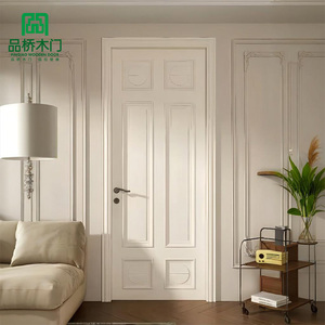 현대적인 페인트칠 목재 도어, 맞춤형 모델이 있는 인테리어 플랫 도어, 핀차오 목재 도어 - Product Image 2