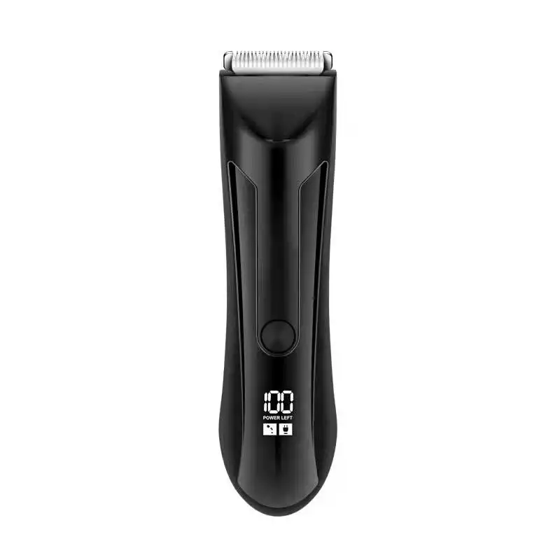 Body Hair Trimmer for Men Electric Razor for Men with Replaceable Head Waterproof Wet/Dry Electric Groin Hair Trimmer