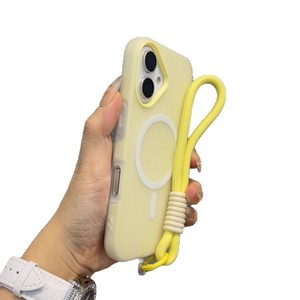 <span class=keywords><strong>Cover</strong></span> con Laccetto Effetto Gelatina Due-in-uno per iPhone 17 Pro Max Opaca Magnetica con Laccetto per iPhone 16 15 - Product Image 5