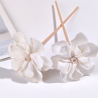Bâton diffuseur d'arômes en fibre de 5 cm, motif Dahlia, sans flamme, pour diffuseur d'intérieur, accessoires d'aromathérapie
