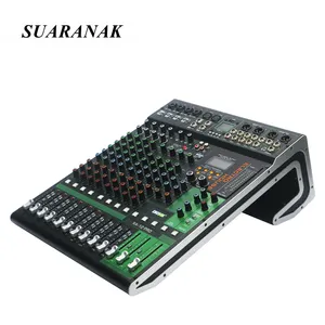 Professional Sound Mixer 12 Channel Stereo USB Audio Mixer Stage Equipment Digital Console