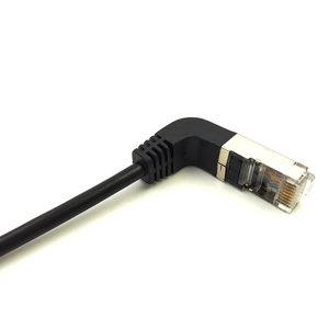 Cable de Datos RJ45 en Ángulo Recto de 1M, Revestimiento de PVC, Cable de Red para Computadora, Conductor de Cobre Puro, Sin Blindaje - Product Image 2