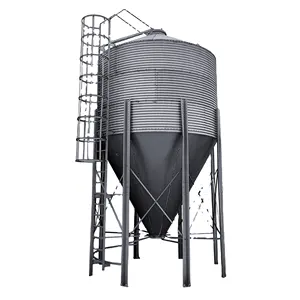 O fabricante do equipamento agrícola do zhmit produz silos verticais galvanizados para silos exteriores do armazenamento da grão