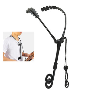 Correa Doble para el Hombro para Saxofón Soprano, Alto, Tenor, <span class=keywords><strong>Clarinete</strong></span>, Bombardino, Material Duradero de Goma y Acero - Product Image 6