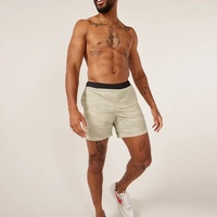 Shorts de course pour hommes, taille haute, en maille, doublés, grande taille, avec effet froncé aux fesses, 2-en-1, 4 pouces, pour l'été et les adultes