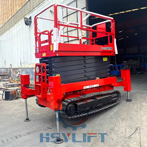 Fábrica al por mayor 4M-16M elevador de orugas móvil eléctrico Skylift plataforma de elevación de tijera para trabajo aéreo - Product Image 1