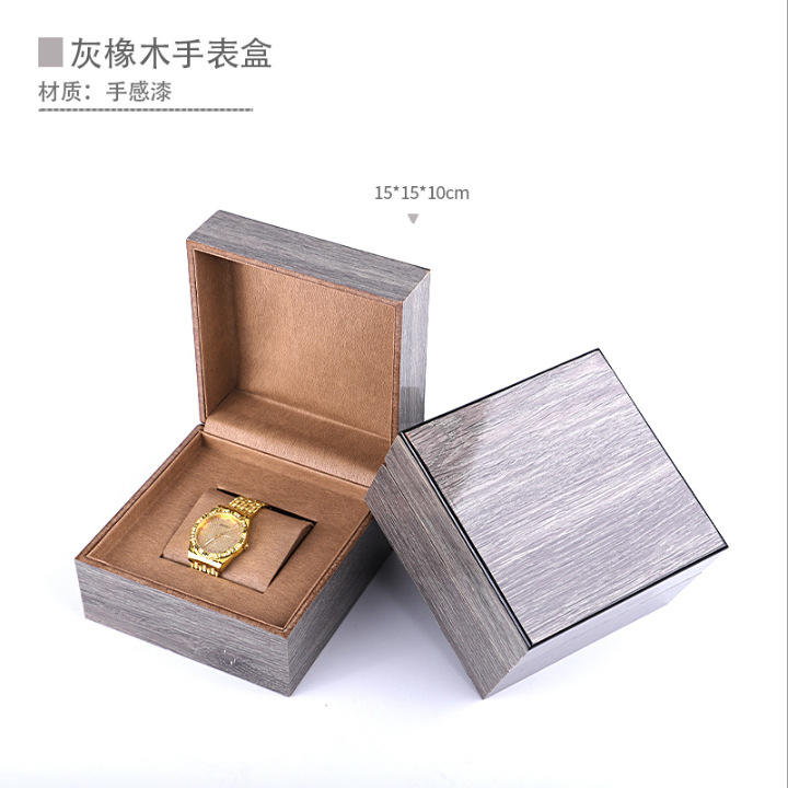 Gray oak watch box