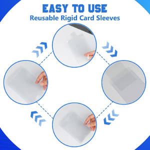 Protège-cartes Pokémon TCG Perfect Fit – Fournitures d'expédition pour cartes <span class=keywords><strong>à</strong></span> collectionner – Protège-cartes transparents <span class=keywords><strong>à</strong></span> onglets personnalisés – Porte-cartes semi-rigide - Product Image 3