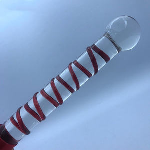 <span class=keywords><strong>Látigo</strong></span> de Cuero para Bondage con Varita de Placer de Cristal y Punta de Bola, Juguete Sexual para SM, Sexo Anal o Masturbación - Product Image 5