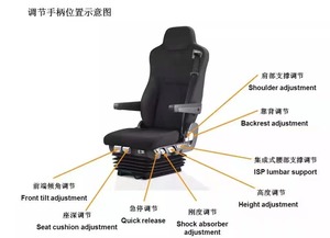Asiento de Lujo Superior para Conductor con Sistema de Suspensión Neumática para Camión, Monovolumen y Autobús - Product Image 2