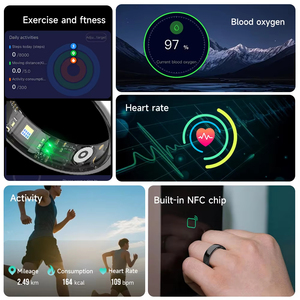 Anillo Inteligente 3G Compatible con IOS para Hombre y Mujer, Resistente al Agua IP68, Pantalla OLED de Cerámica, 5-10 Días de Duración de la Batería, NFC, Monitor de Frecuencia Cardíaca - Product Image 6