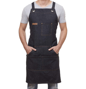 Wholesale Long Sleeve <strong>Personalised</strong> Bbq <strong>Aprons</strong> for Men, Customizable Vintage Jeans Barbeque <strong>Aprons</strong> for Restaurants - Product Image 4