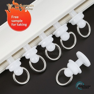 Adjustable Iron <b>Curtain</b> Rod Bracket Wall Mounted <b>Hook</b> Base Adjustable Support Clamp for Home Decor - Product Image 5