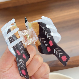 Yi YHJ مشبك شعر نسائي بتصميم طائر كبير لطيف وممتع من مادة PVC، مشبك شعر بتصميم مخصص مع تسليم سريع - Product Image 6