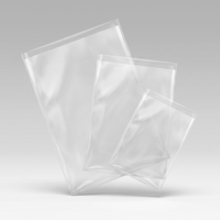 Sac en polyéthylène transparent LDPE à fond plat et ouverture supérieure, robuste et recyclable, pour l'emballage de pièces détachées automobiles