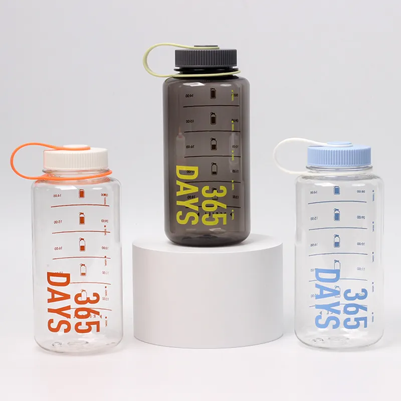 32 унции пластиковая бутылка для воды с широким горлышком многоразовая Спортивная бутылка для воды