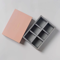 Boîtes de chocolat vides de luxe personnalisées avec insertion matériaux recyclés impression couleur pour emballage cadeau de chocolat