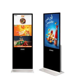 Özel teklif 43 inç kat ayakta kiosk dahili Android os wifi desteği HD 1080p dijital tabela standı